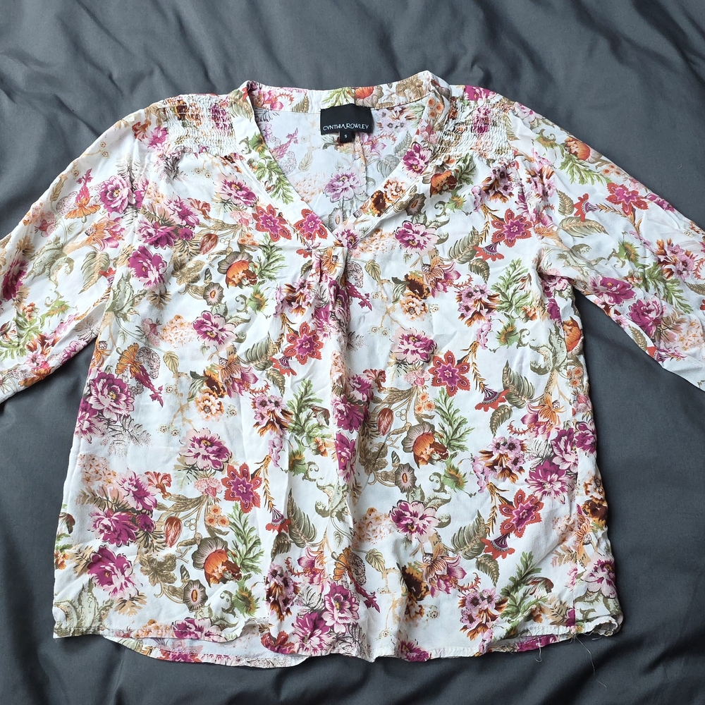 Cynthia Rowley Floral Print Women's Blouse